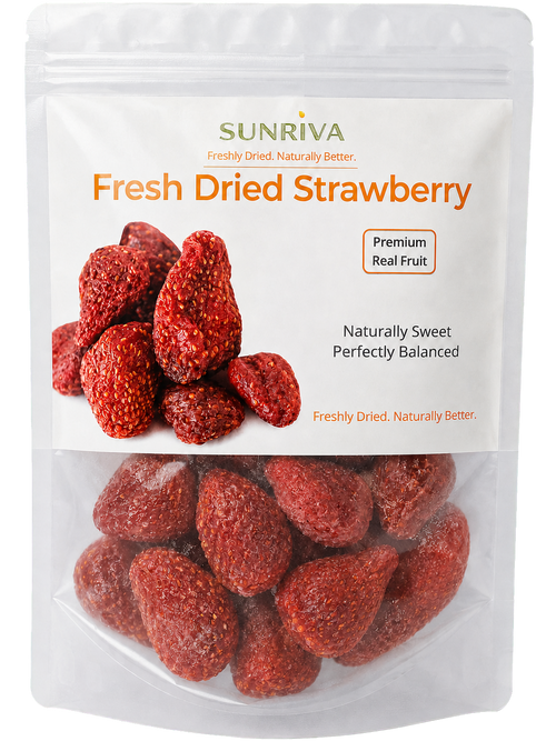 SUNRIVA Fresh Dried Strawberry resealable pack