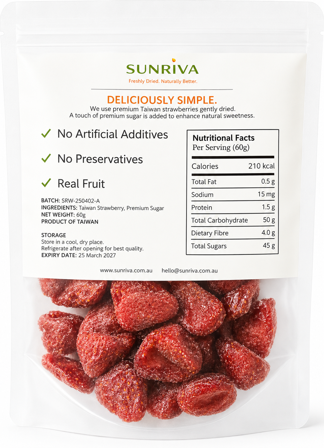 Fresh Dried Strawberry